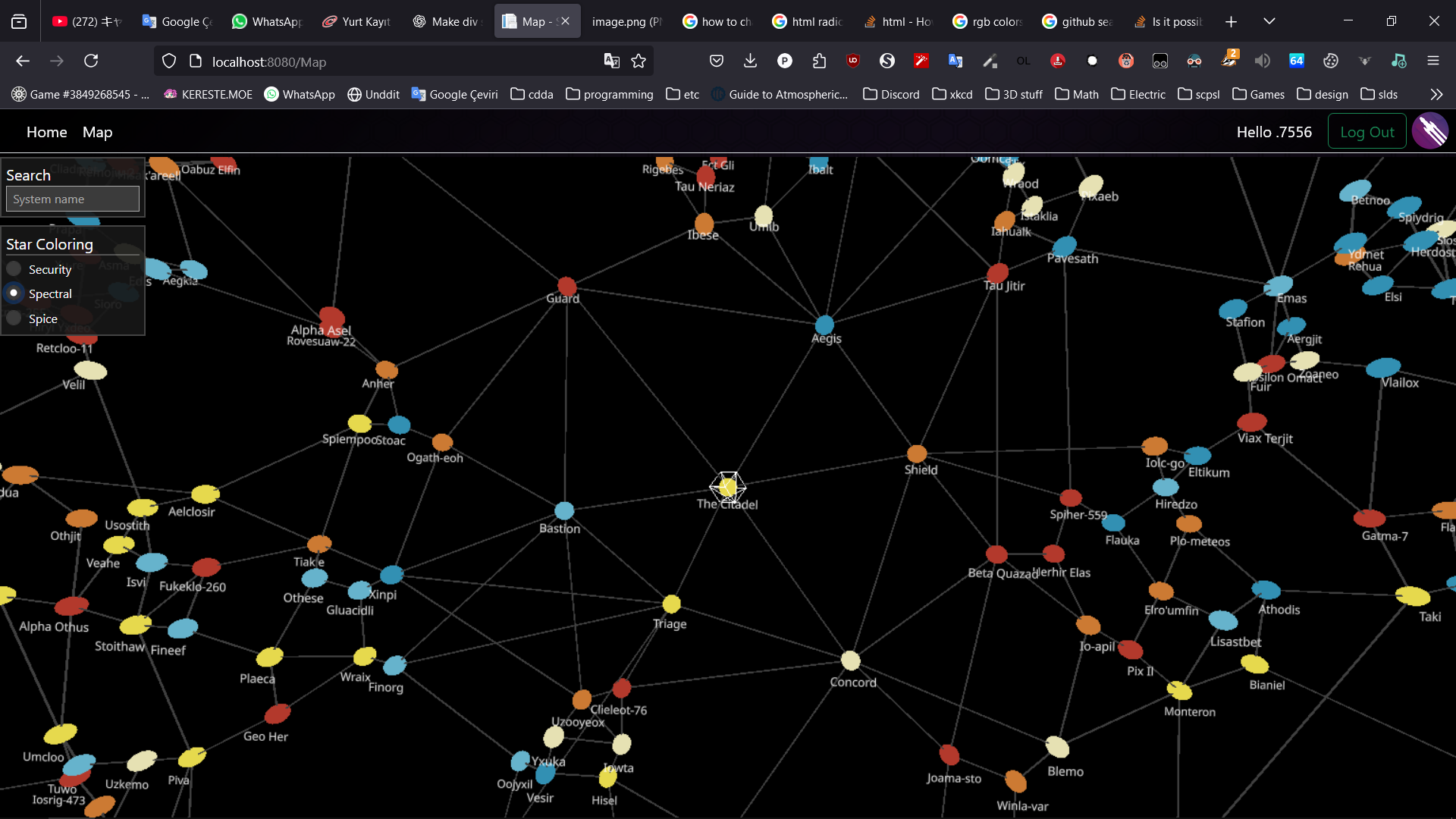 StarScape Interactive Map